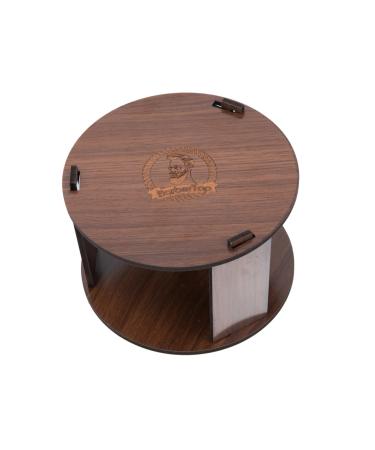 MAGICLULU Neck Paper Holder Wood Neck Paper Dispenser Barber Neck Strip Holder Neck Paper Strip Holder Wooden Neck Strips Neck Strip Dispenser Barber Neck Strips Dispenser