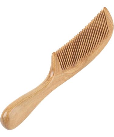 Onedor Handcrafted Green Sandalwood Fine Tooth Comb - Natural Anti-Static Hair Detangler for Men and Women - Buy Online on GoSupps.com