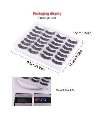 Buy Andy's Orchids 3D Faux Mink False Eyelashes - 14 Pairs Russian Strips Fluffy & Voluminous Lashes for a Natural Look - Buy Online on GoSupps.com
