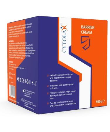 Cytolax Barrier Cream 500 g | 24-hour long-lasting protection | Prevents skin irritations and wounds | Improves the - Buy Online on GoSupps.com