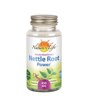 ZAND Nature's Life Nettle Root Power 450mg Herbal Supplement | Prostate & Urinary Tract Health Formula for Men | Non-GMO & Lab Verified | 60 Veg Caps