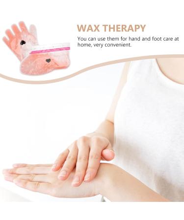 Minkissy Wax Hand Cover 2 Pairs Moisture-Accessible Bathroom Gloves & Booties for Paraffin Wax Treatments - Buy Online on GoSupps.com