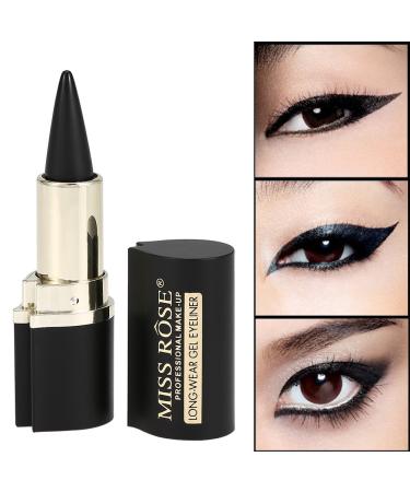 Uxsiya Waterproof Eyeliner Stick Pencil - Durable Matte Eye Makeup Gel Pen Black | International Shipping - Buy Online on GoSupps.com