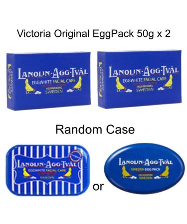 Victoria Original Sweden Egg Facial Care with Lanolin & Rose Water | 50g x 2 | International Shipping - Buy Online on GoSupps.com