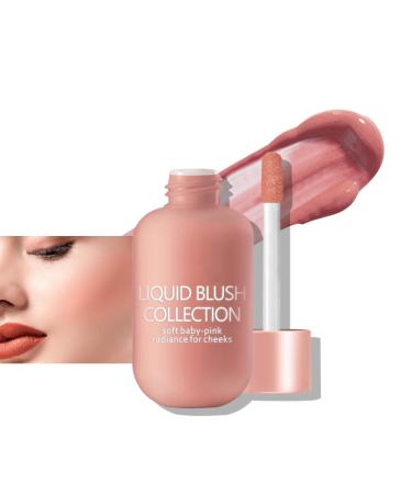 Rosarden Cream Blush - Liquid Blush for Cheeks & Lip & Eyeshadow - Waterproof Long-Lasting Smudge Proof Matte Liquid Blush - Moisturizing Lightweight Soft Velvet Liquid Blush for Mature Skin