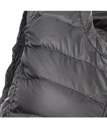 oelaio Womens Puffer Vest Stand Collar Zip Up Sleeveless Quilted Jackets Plus Size Lightweight Slim Fit Gilet Coat Pocket Black - Buy Online on GoSupps.com
