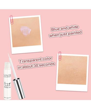 Clear Eyelash Glue | Lash Glue Strong Eyelash Glue Latex Free Eyelash Glue Strong Hold False Eyelash Adhesive Safe On Skin Suitable for Sensitive Eyes Waterproof Clearful - Buy Online on GoSupps.com