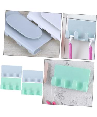 Buy Hemoblo 8-Piece Bedroom Shaving Organizer Bracket - Wall Hooks for Razors Smartphones & Chargers - Plastic Cell-Free Design - Perfect for Kitchen & Bathroom - Buy Online on GoSupps.com