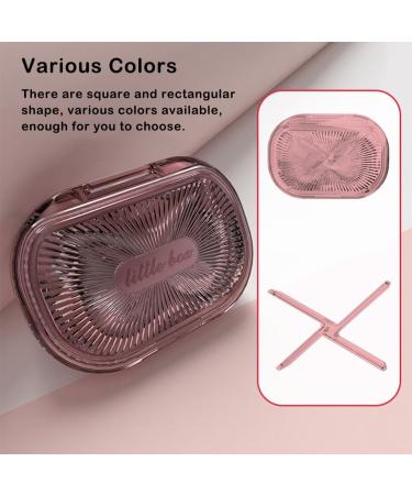 dijiusidy Portable Dental Case Braces Storage Box Seal with Partition Dust-proof Cotton Swab Holder for Travel Home Business Pink L L Pink - Buy Online on GoSupps.com
