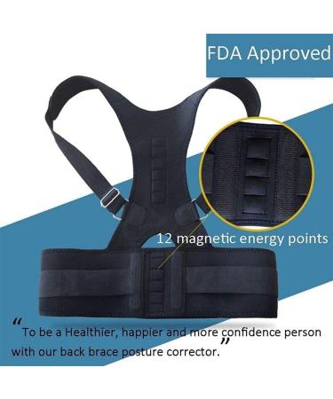 Posture Corrector Back Brace Shoulder Back Support Belt Shoulder Posture Adjust Magnetic Therapy for Unisex (Color : Beige Size : Small) Feito na China Full moon lofty ambition - Buy Online on GoSupps.com