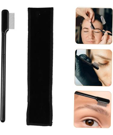MERRYHAPY 1 Set Eyelash Comb Tea Bag Storage Mascara Eyelash Brush Eyelash Dual Comb Handle Lash Comb Lash Comb Brush Comb Metal Grooming Tool Black Woman Steel Needle Beauty Tools Modify - Buy Online on GoSupps.com