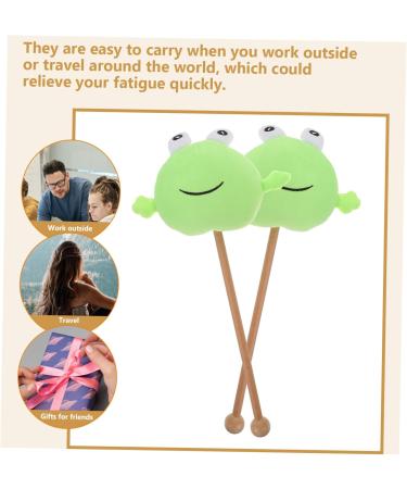 Operitacx Pumice Stone for Feet - 2-in-1 Knock-Back Stick & Plush Massager | Portable Foot Care Tool for Pregnant Women - 38x19x6cm - Buy Online on GoSupps.com