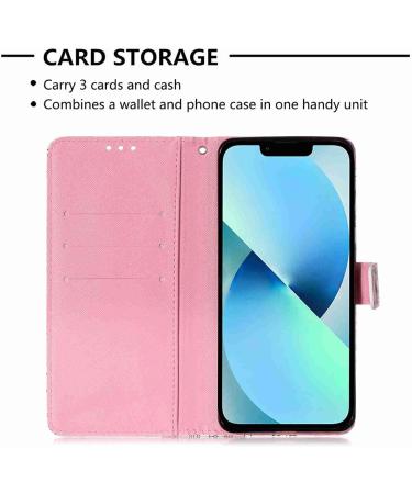 Samsung Galaxy A13 4G PU Leather Wallet Case - Shiny 3D Pattern Red Flower - Compatible Mobile Phone Cover - Buy Online on GoSupps.com