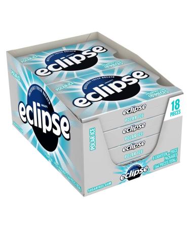ECLIPSE Polar Ice Sugar Free Gum, 18 Pieces (8 Pack)