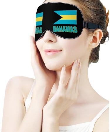The Pride of The Bahamsa Flag Sleep Mask Eye Cover for Sleeping Blindfold with Adjustable Strap Blocks Light Night Travel Nap for Men Women - Buy Online on GoSupps.com