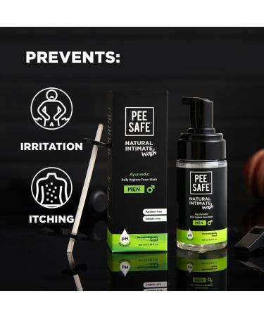 PEESAFE Men's Natural Intimate Wash with Tea Tree Essential Oil - Ayurvedic Men's Genital Wash - Buy Online on GoSupps.com