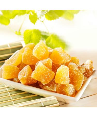 Schrader Candied Ginger - Soft & Spicy Ginger Pieces in Sugar Glaze | 200g - International Shipping Available - Buy Online on GoSupps.com