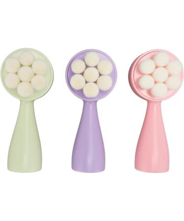 Double Sided Facial Brush Manual Exfoliating Facial Cleansing Brush Soft Bristles for Face Care - Buy Online on GoSupps.com