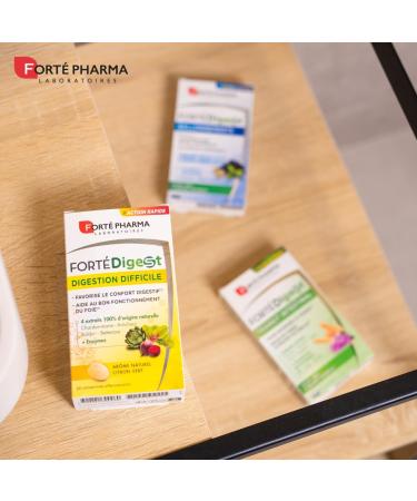 Fort Pharma - Fort Digest - Difficult Digestion | Food Supplement Digestion - Milk Thistle Beetroot Artichoke and Enzymes - Buy Online on GoSupps.com