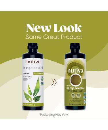 Nutiva Organic Cold Pressed Hemp Oil 24 fl oz - Pure, Natural & Nutritious - Buy Online on GoSupps.com