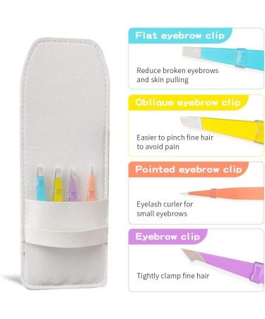 4-Piece Precision Tweezers Set - Stainless Steel Eyebrow & Eyelash Tweezers for Men & Women - Ingrown Hair & Splinter Removal - Buy Online on GoSupps.com