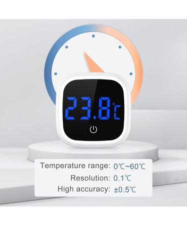 Ankilo Digital Aquarium Thermometer - Wireless Touch Screen LED Temperature Meter for Freshwater Saltwater & Reptiles | Black & White - Buy Online on GoSupps.com
