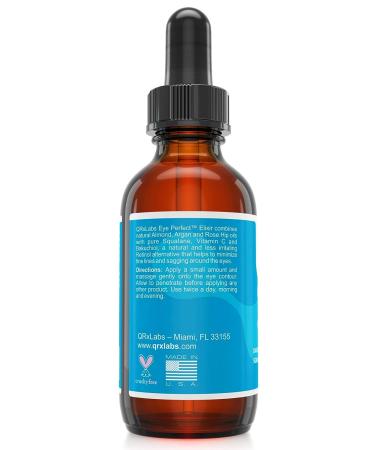 Eye Perfect Elixir - Bakuchiol, Argan & Rosehip Oils, Squalane, Vitamin C & E - Anti-Aging Serum for Bags, Puffiness, Wrinkles, Crow's Feet - Buy Online on GoSupps.com