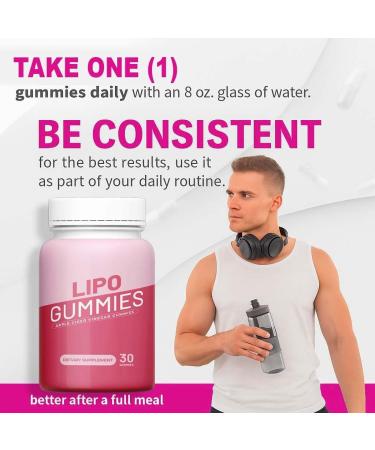 Lipo Gummies - Official ACV Premium All Natural Gummys for Metabolism and Health Support Apple Cider Vinegar Advanced Formula Keto BHB Blend for Weight Management 90 Gummies for 3 Months - Buy Online on GoSupps.com