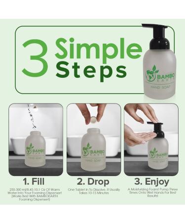 Natural Foaming Hand Soap Tablets - Pack of 18 Variety | Antibacterial & Moisturizing Eco-Friendly Refills | 9 Oz Liquid Wash Foam Handsoap Tabs - Buy Online on GoSupps.com