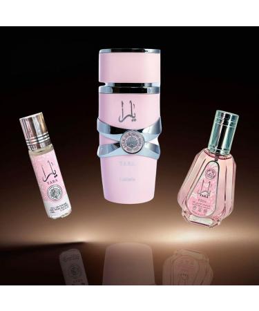 LATTAFA YARA Eau De Parfum Spray 100ML EDP Spray 50ML & Roll-On Perfume Oil 10ML - For Women (ELEGANT COLLECTION) - Buy Online on GoSupps.com