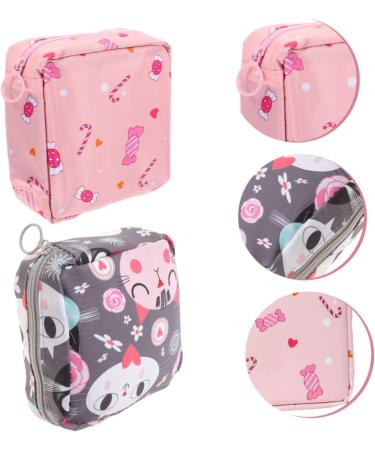 Healifty 4pcs Sanitary Napkin Storage Bag Set - Travel Organizer & Coin Purse for Menstruation, Large Capacity Period Bag - Cute Womens Matching Sets - Buy Online on GoSupps.com