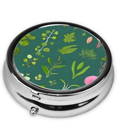 Buy Portable 3 Compartment Round Pill Box - Travel-Friendly Flowers and Plants Organizer - Buy Online on GoSupps.com
