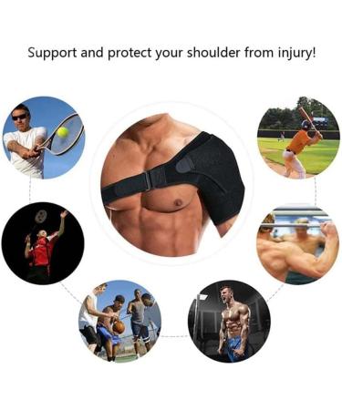 qazaa Compression Shoulder Brace Shoulder Support for Men and Women Shoulder Support Bandage for Shoulder - Buy Online on GoSupps.com