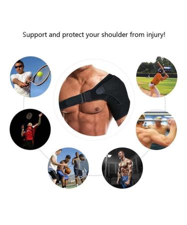 VENEKA Compression Shoulder Brace Shoulder Support for Men and Women Shoulder Support Bandage for Shoulder - Buy Online on GoSupps.com