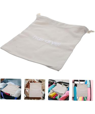 WOONEKY 4pcs Hair Dryer Storage Bag Blowdryer Bag Toiletry Bag Travel Accessories Kit Bags Fabric Light Grey - Buy Online on GoSupps.com