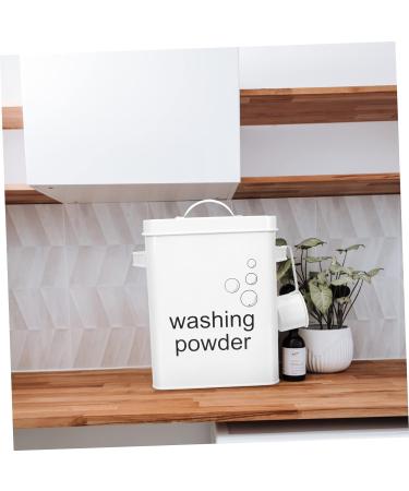 TIDTALEO washing powder storage bucket dispenser snack laundry organizer laundry container laundry soap dispenser fabric softener dispenser wrought iron at home laundry - Buy Online on GoSupps.com