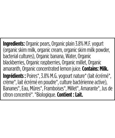 Love Child Organics Power Yo'rridge Pears Bananas Blackberries + Raspberries Puree 128 ml 12 Pack - Buy Online on GoSupps.com
