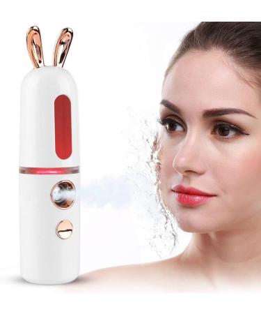 Qukaim Handy Mist Spray Nano Atomization Mist Sprayer 30ml Face Skin Moisturizing Mist Spray Rabbit Type White - Buy Online on GoSupps.com