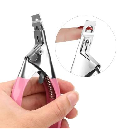 Tingdongwei Nail Clippers - Stainless Steel Tip Cutter for Artificial & False Nails (Pink) | Perfect Manicure Tool - Buy Online on GoSupps.com