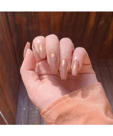Shop Hujl 24-Piece Set of Pink Artificial Nails - Long Mirror Finish Complete Coverage Fashionable Nail Tips - International Shipping Available - Buy Online on GoSupps.com