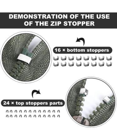 Kbnian Zip Repair Set | Metal Replacement Zipper for Jackets Bags Luggage & More International Shipping Available - Buy Online on GoSupps.com