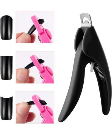 UNbit Nail Clipper U Shaped Cutting Nail Art Clippers for Nails French False Nail Tips Edge Cutters Stainless Steel Trimmers Manicure Tool(Color:Schwarz) - Buy Online on GoSupps.com