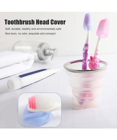 Silicone Electric Toothbrush Head Cover - Portable Protective Cap for Travel Camping & Bathroom | Rose Red - Buy Online on GoSupps.com