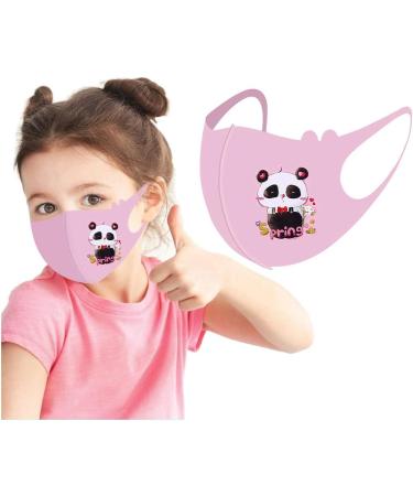 Deholifer Children's Washable Fabric Masks - 5 Pack Blue Pink Black - Adjustable Mouth & Nose Protection for Christmas - Buy Online on GoSupps.com