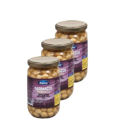 Lot 3x Cooked chickpeas - Jar 290g