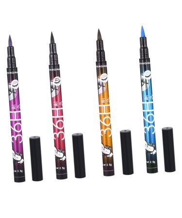 Beavorty Black Waterproof Eyeliner Liquid Eyeliner Women Eyeliner Colorful Eyeliner No Smudge Waterproof Pen 1 count (Pack of 1) As Shown