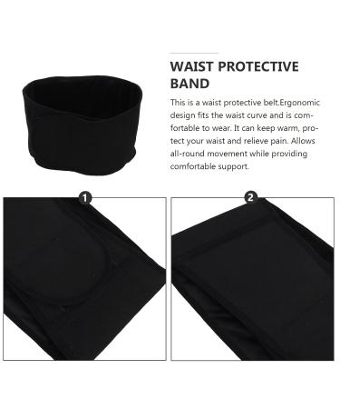 VICASKY Winter Waist Protector | Adjustable Support Belt for Outdoor Sports | Pain Relief & Lumbar Support | Black M - Buy Online on GoSupps.com