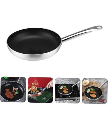 Milisten 2 Pcs Aluminum Steak Skillet Kitchen Grill Pan Aluminum Frying Pan Griddle for Induction Cooktop Non- Stick Frying Wok Flat Bottom Wok Egg Pan Practical Kitchenware Pancake Pan Gas Silverx2pcs 39.5X20CMx2pcs - Buy Online on GoSupps.com