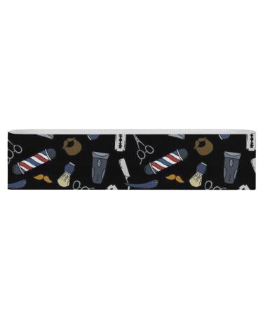 Barber Tool and Flag Yoga Workout Bands Comfort Legs Booty Resistance Straps Physical Therapy Aids