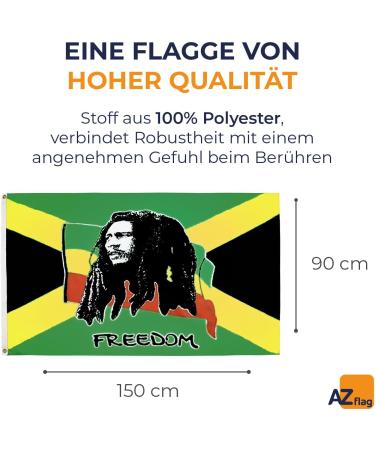 Buy Top Quality Bob Marley Flag 150x90cm | International Shipping - AZ FLAG - Buy Online on GoSupps.com